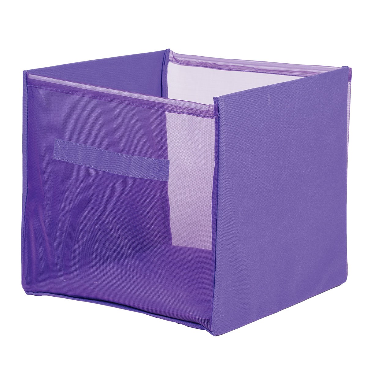 Craft Storage Cube Purple Organize with Connecting Threads