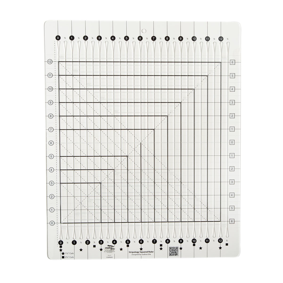 Creative Grids Stripology Squared Quilt Ruler | ConnectingThreads.com