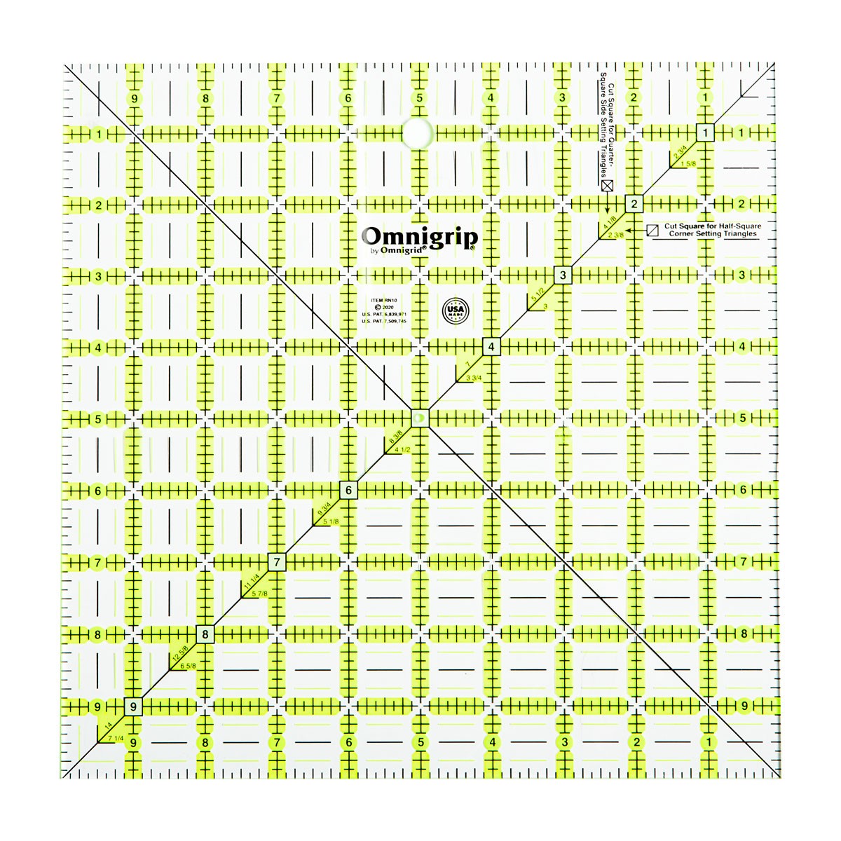 Omnigrip Neon Ruler 10