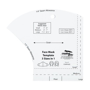 Creative Grids Face Mask Template