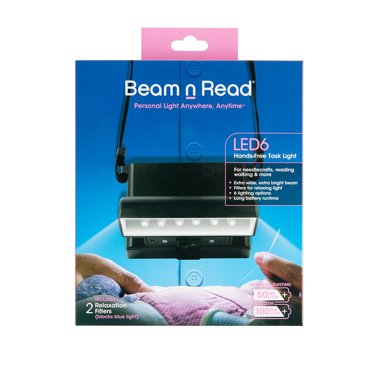 Beam n Read LED 6m Hands-Free Craft Light - Needlework Projects, Tools &  Accessories