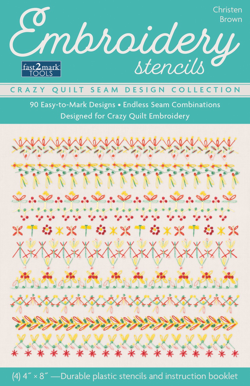 Embroidery Stencils, Crazy Quilt Seam Design Collection,Booksamillion