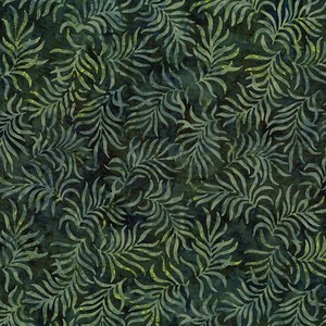 Sylvan Dusk Batiks Whispers Evergreen Green  Quilting Cotton Fabric Yardage