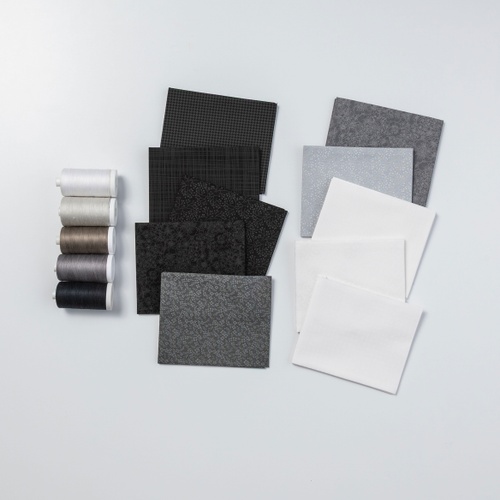 Image of Monochromatic Fat Quarter & Essential™ Thread Bundle