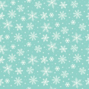 The North Pole Snowflake Aqua Blue Quilting Flannel Fabric Yardage