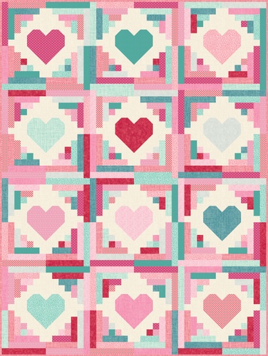 Image of Quilty Cabins Valentine Quilt Kit