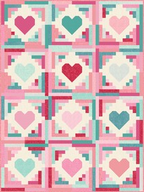 Quilty Cabins Valentine Quilt Kit