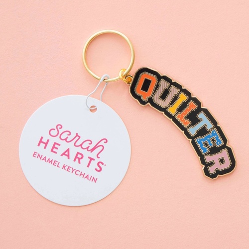 Image of Quilter Enamel Bag Charm & Key Ring