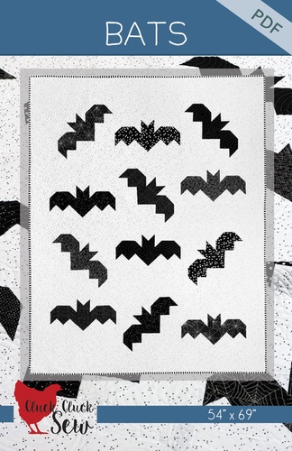 Image of Bats Halloween Quilt Pattern