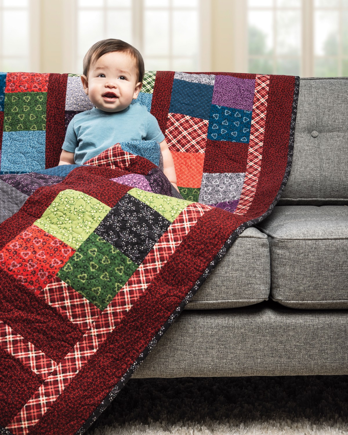 Flannel quilt on sale