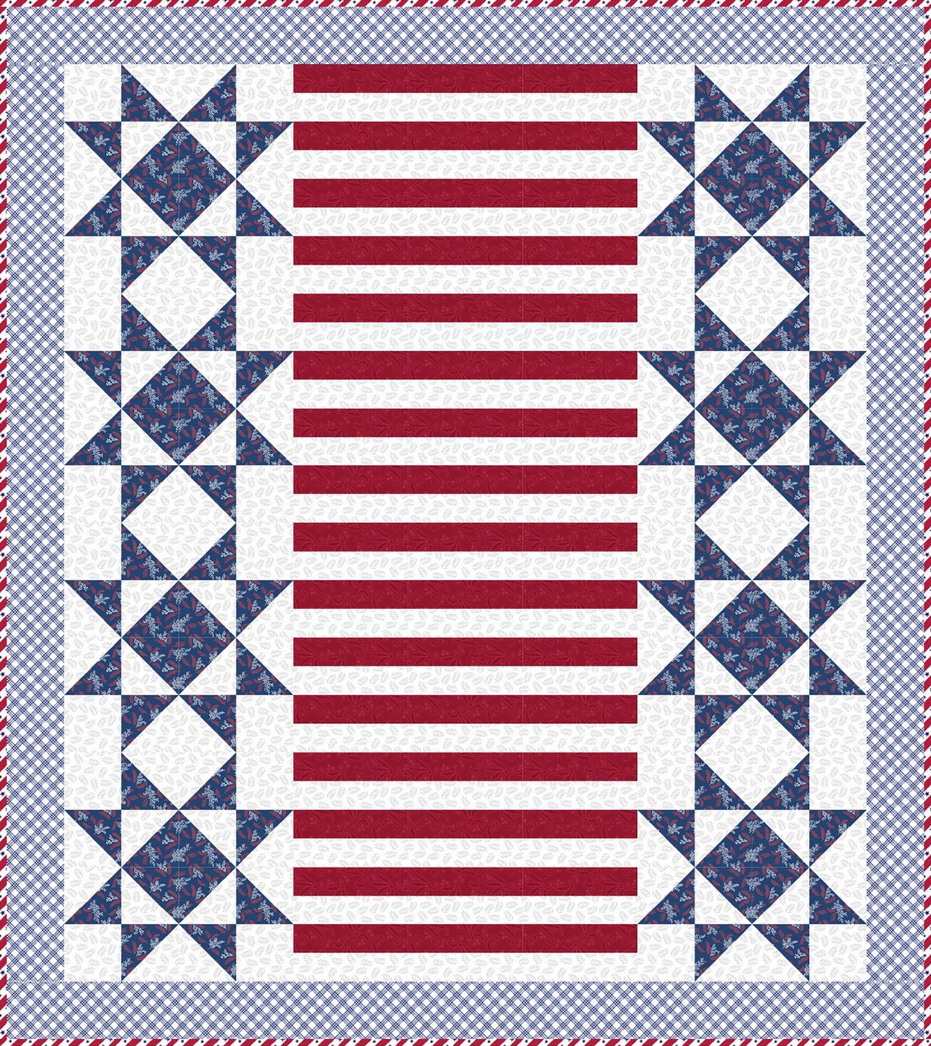 Summer Jubilee Independence Day Table Topper Quilt Kit