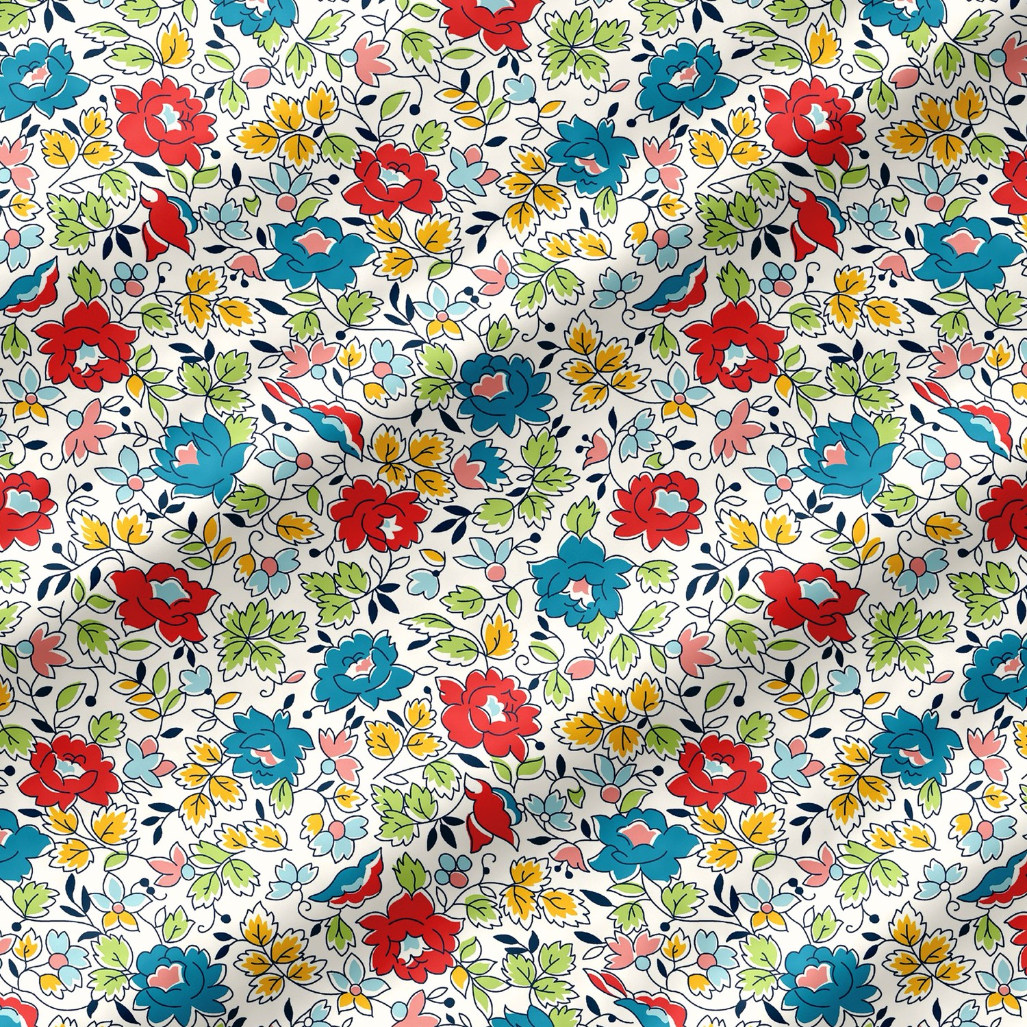 Gertrude's Garden 1 YD CutIvory
