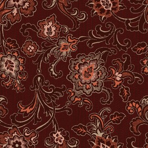 Lady Eliza Damask Dance Cinnamon Brown 108 in Wide Backing Quilting Cotton Fabric Yardage