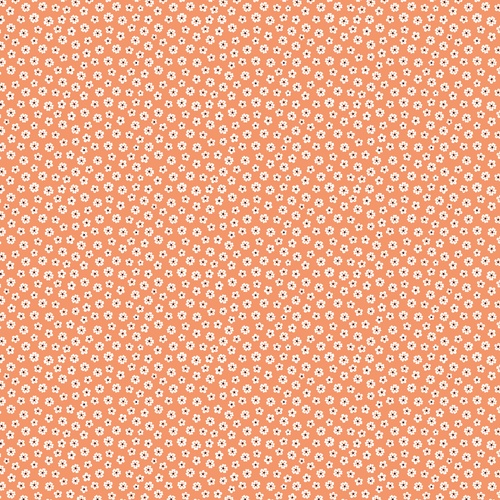 Image of In Full Bloom Cheery Blossoms Med Apricot Quilting Cotton Fabric Yardage