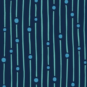 Backing Fabrics Floating Bubbles Navy 108 in Wide Backing Fabric Yardage