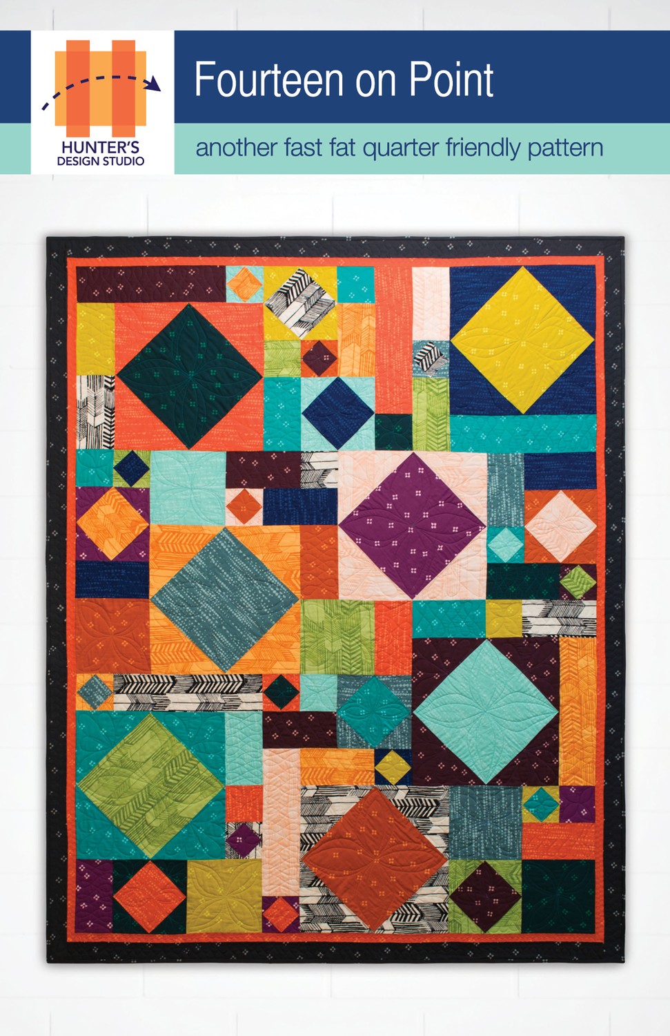 Fourteen On Point Quilt Pattern Download | ConnectingThreads.com