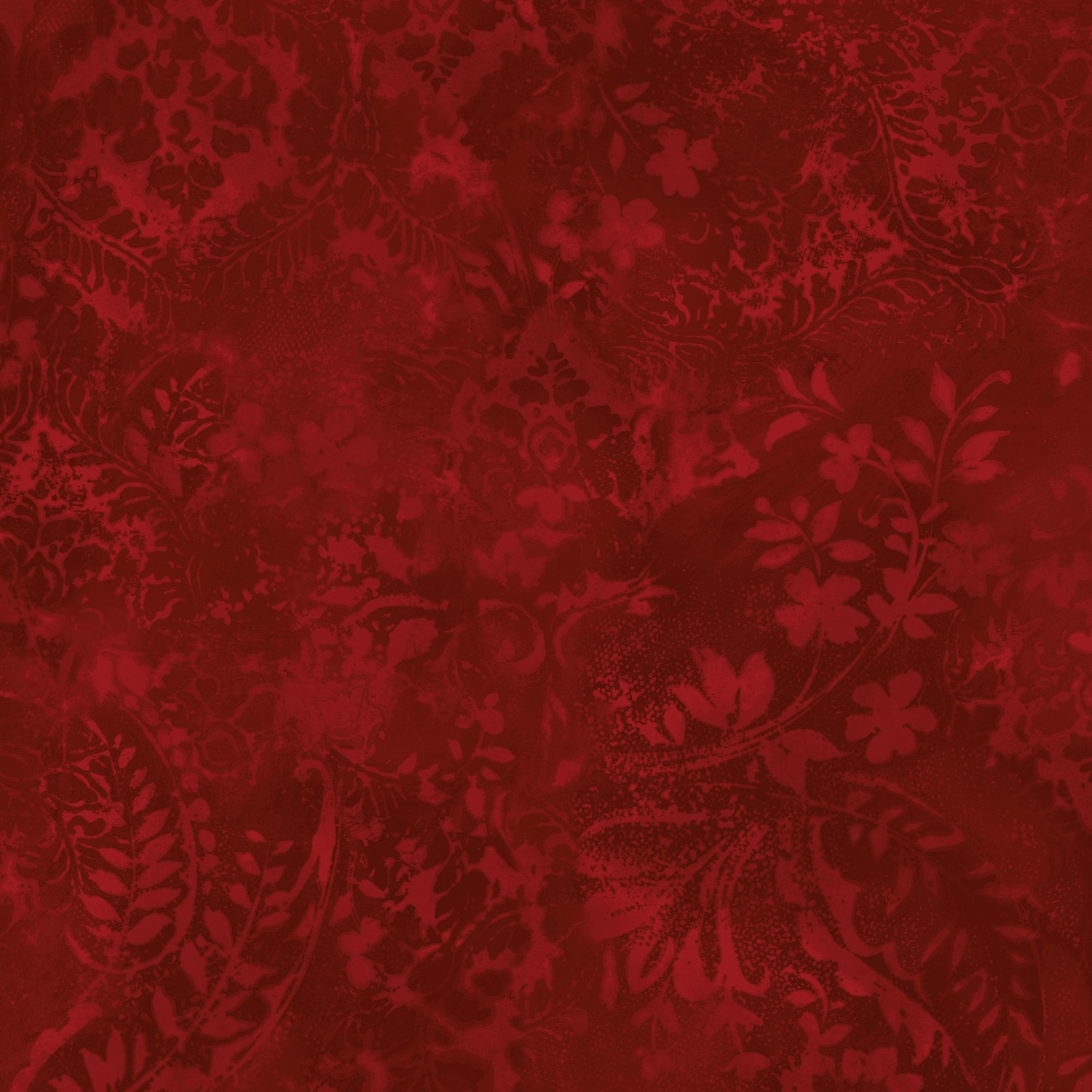 Vintage Damask Red 108