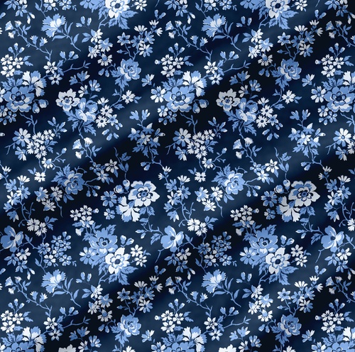 Image of Wide Backing Fabric Flower Bunch