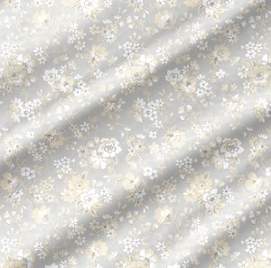 Backing Fabrics Flower Bunch Silver 108 in Wide Backing Fabric Yardage