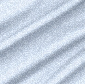 Backing Fabrics Decorative Scroll Blue Mist 108 in Wide Backing Fabric Yardage