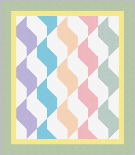 Image of Floofy Baby Cakes Polyester Fabric Quilt Kit