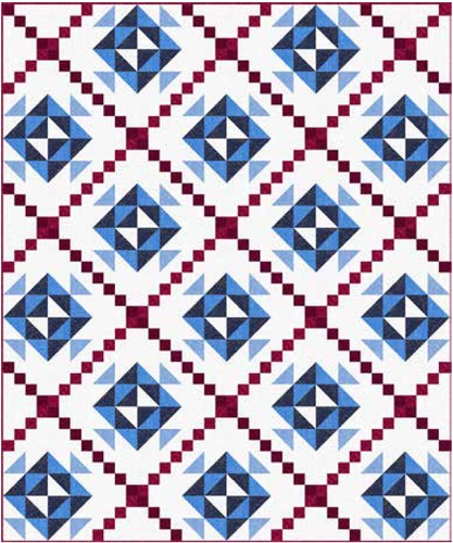 Image of Cerulean Gems Quilts of Valor Quilt Project Bundle