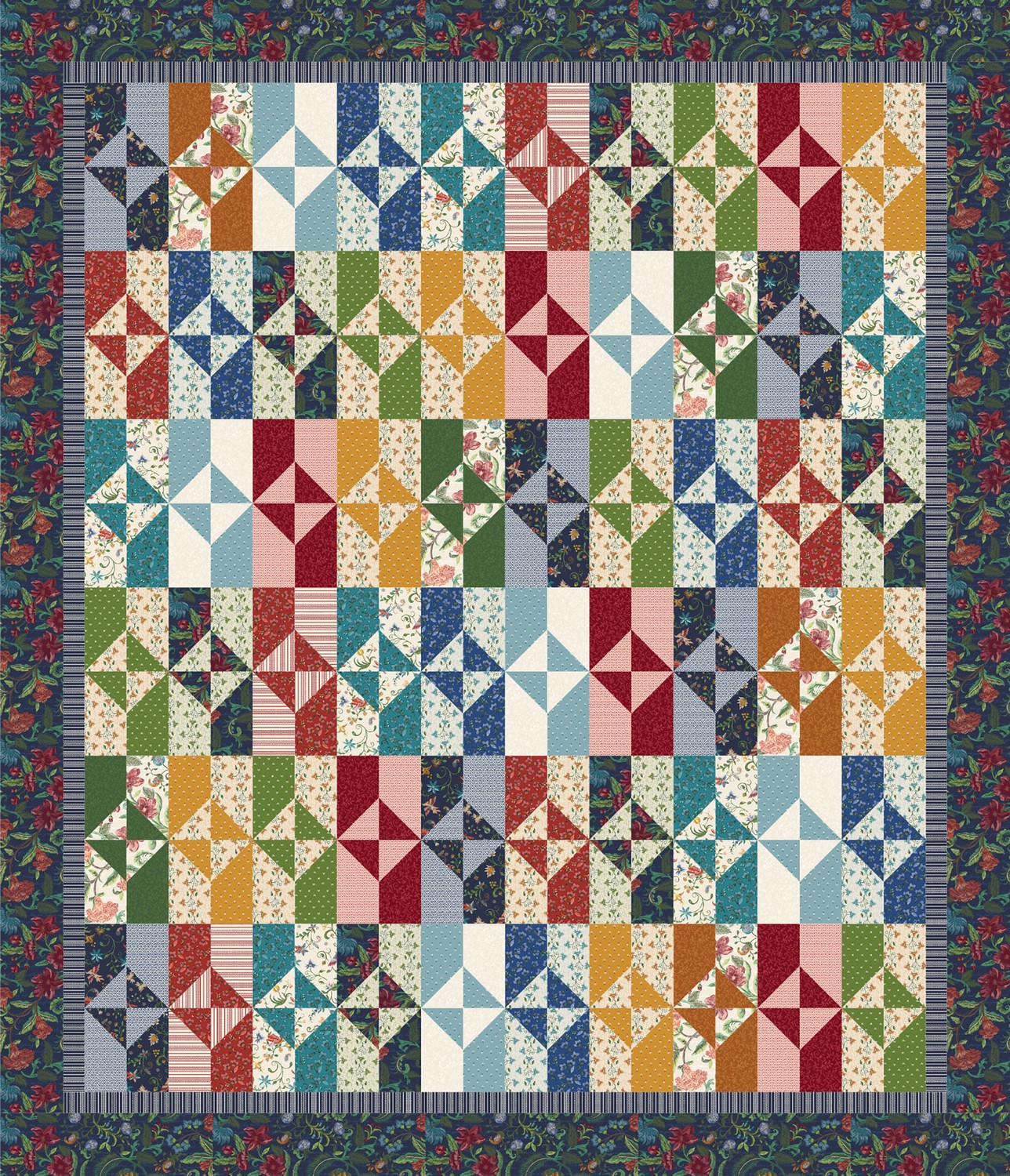 Tiled Garden quilt kit offers