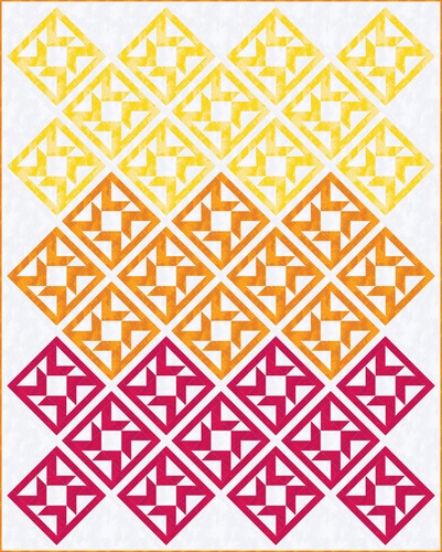 Image of Shimmer Tonals Sparks  Multi  Cotton Fabric Quilt Kit