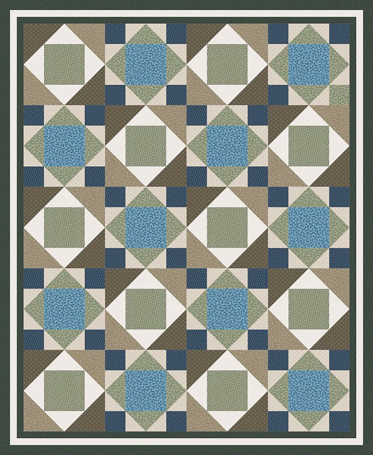 Harold's Way Flannel Quilt Kit and 4 yards of Flannel 2024 Backing