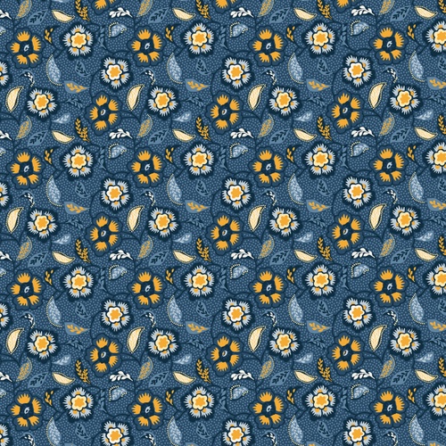 Image of Honey Blossoms Lt Navy
