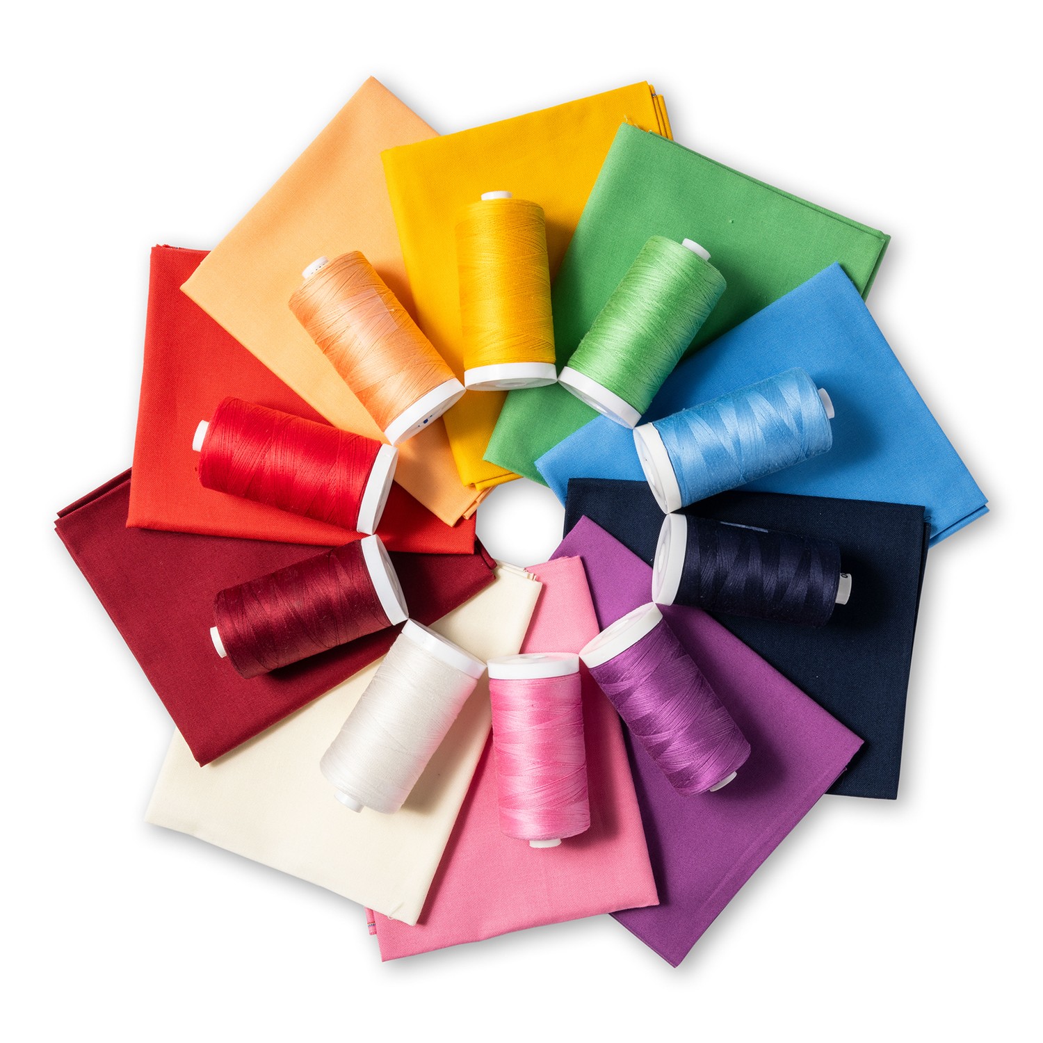 True Colors Bundle - Color Block Fabric and Thread