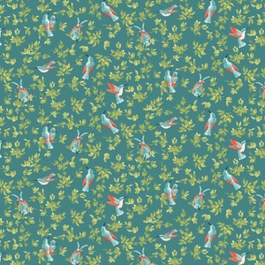 Backing Fabrics Flutter 108 in Wide Backing Lagoon Wide Backing  Fabric Yardage