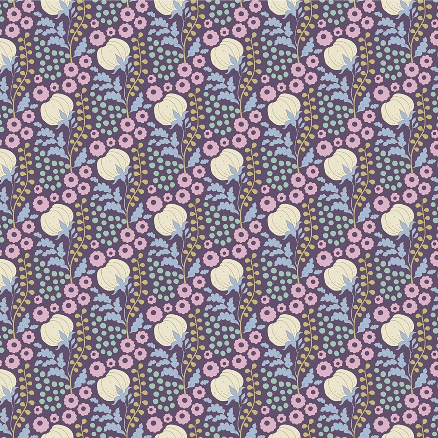 Sanctuary - Cottonfield in Eggplant Sanctuary - Cottonfield in Eggplant