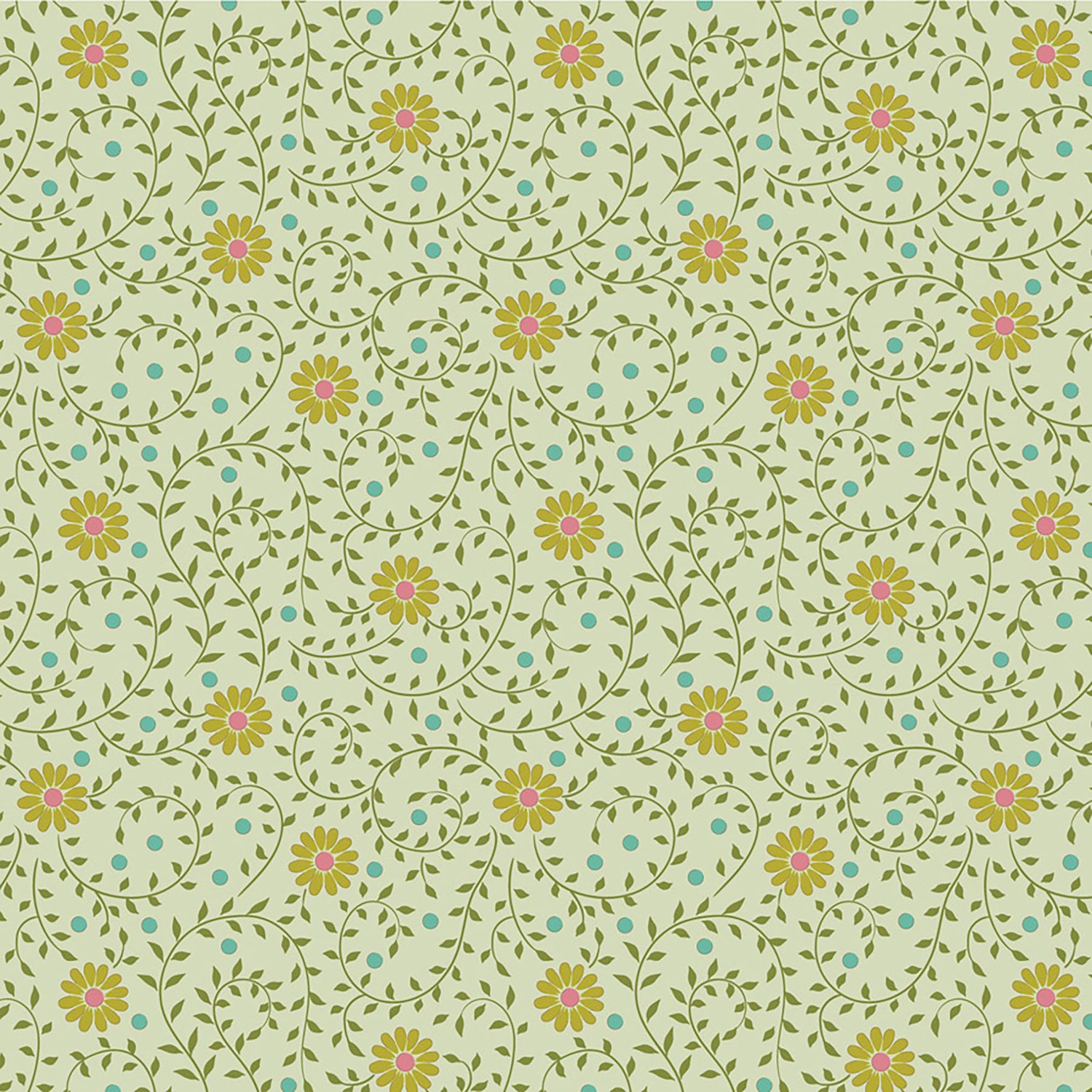 Sanctuary - Daisydream in Pistachio Sanctuary - Daisydream in Pistachio