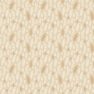 Chesapeake Summer Swaying Leaves 108 in Wide Backing Cream Quilting Cotton  Fabric Yardage