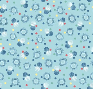 On the Sunny Side Bubbles 108 in Wide Backing Aquamarine Quilting Cotton Fabric Yardage