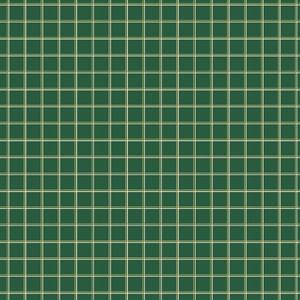 Gingerbread & Holly Gift Wrap Check Emerald Green Gold Metallic Quilting Cotton Fabric Yardage