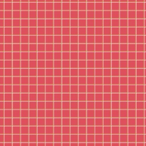 Gingerbread & Holly Gift Wrap Check Dark Carnation Pink Gold Metallic Quilting Cotton Fabric Yardage