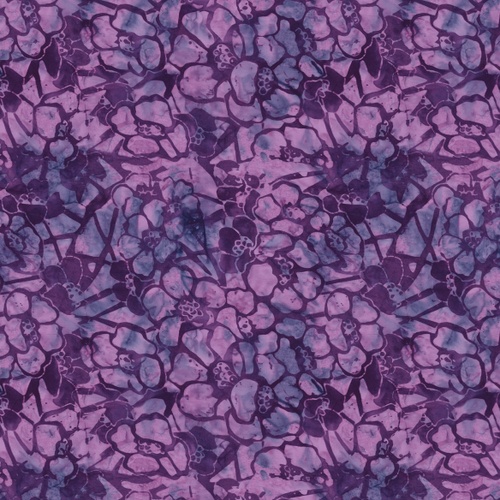 Image of Sylvan Dusk Batiks Oliander Dark Viola Purple Quilting Cotton Fabric Yardage