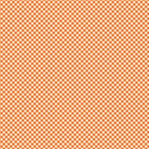 Pattern Play Tonals Essential Gingham Orange Quilting Cotton Fabric Yardage