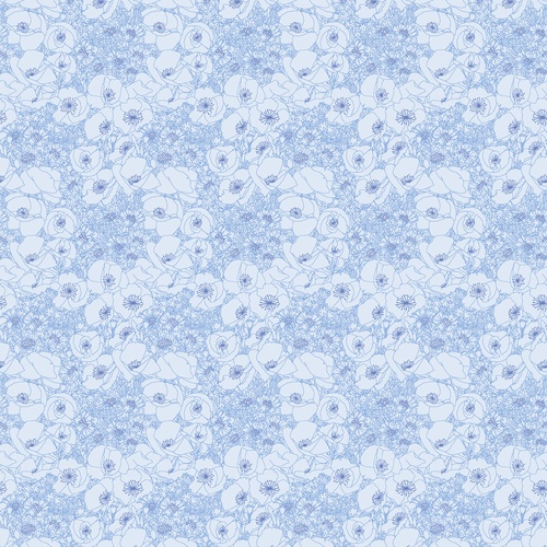 Image of Cloisonné Flower Surge Blue Mist