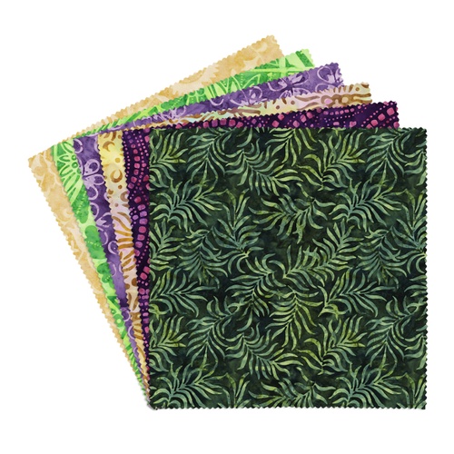 Image of Sylvan Dusk Batiks 10 in Squares