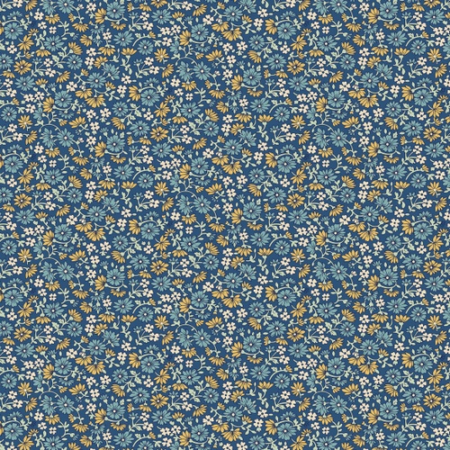 Image of Sweetwater Ridge Flannel Daisy Dance Midnight Blue