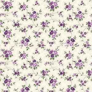 Perennial Garden Lovelace Posey Ivory Quilting Cotton Fabric Yardage