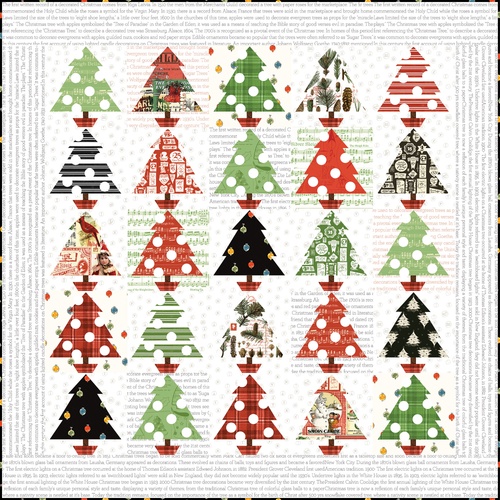 Image of Classic Christmas Tannenbaum Patch Quilt Kit