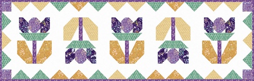 Image of Meadow Daydreams Petalicious Too Table Runner Quilt Kit