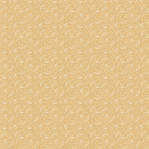 Image of Tranquil Blume Breezy Leaves Dark Cornsilk Yellow Quilting Cotton Fabric Yardage