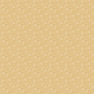 Tranquil Blume Breezy Leaves Dark Cornsilk Yellow Quilting Cotton Fabric Yardage