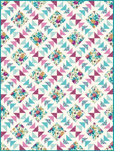 Image of Harmony Throw Quilt Kit