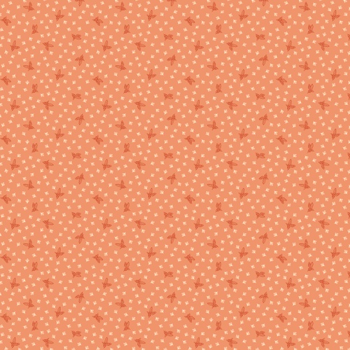 Image of Among the Thicket Buzzin Light Orangesicle Quilting Cotton Fabric Yardage